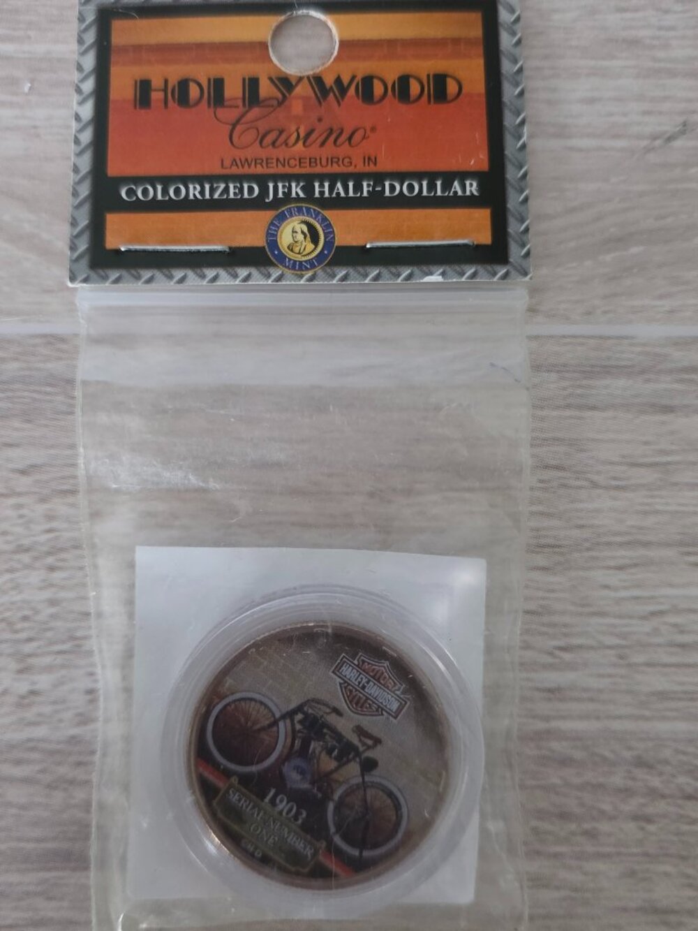 Harley-Davidson JFK Half-Dollar 1903 Serial #1 - Sealed!